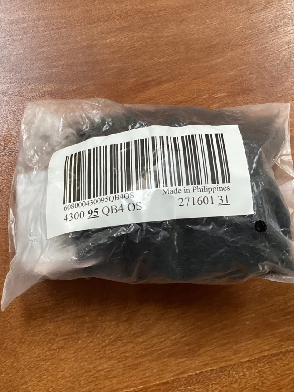 Victoria’s Secret Black faux fur pom pom keychain New with tag